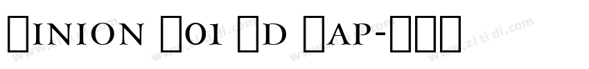 Minion W01 Bd Cap字体转换